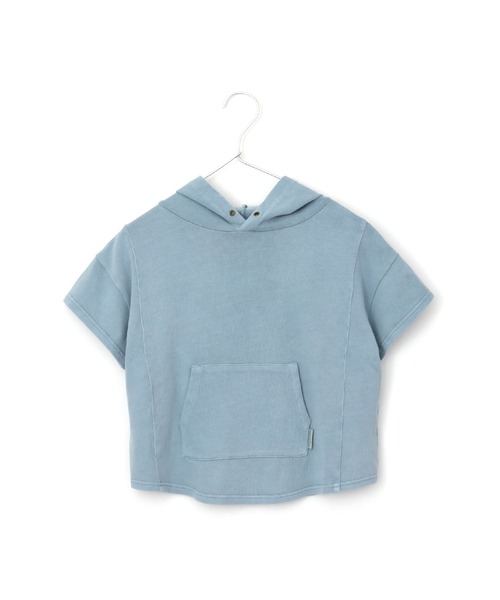 MAKE YOUR DAY（メイクユアデイ）の「硫化染フーディー■80～140cm（Tシャツ/カットソー・キッズ・グレー/ブルー/ピンク・90/100/110/120/80/140/130）」の9枚目の写真