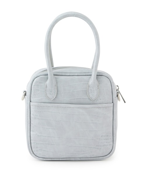 Bonjour Girl（ボンジュールガール）の「【Bonjour Girl】クロコ2WAY BOSTON SHOULDER BAG（ショルダーバッグ・レディース・ホワイト/ブルー/ラベンダー・FREE）」の6枚目の写真