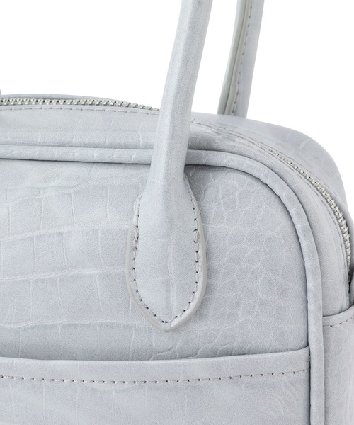 Bonjour Girl（ボンジュールガール）の「【Bonjour Girl】クロコ2WAY BOSTON SHOULDER BAG（ショルダーバッグ・レディース・ホワイト/ブルー/ラベンダー・FREE）」の8枚目の写真