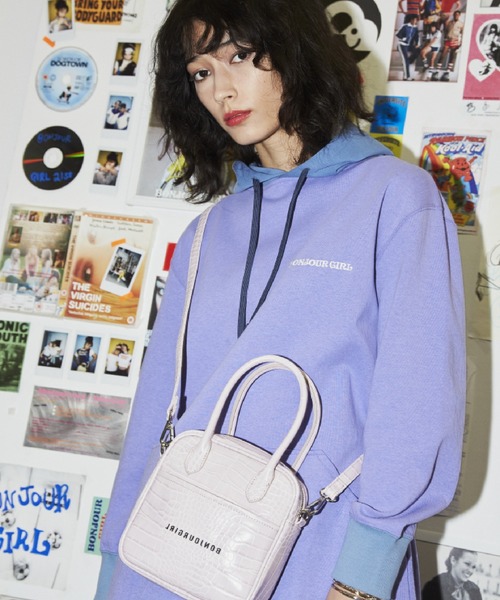 Bonjour Girl（ボンジュールガール）の「【Bonjour Girl】クロコ2WAY BOSTON SHOULDER BAG（ショルダーバッグ・レディース・ホワイト/ブルー/ラベンダー・FREE）」の20枚目の写真