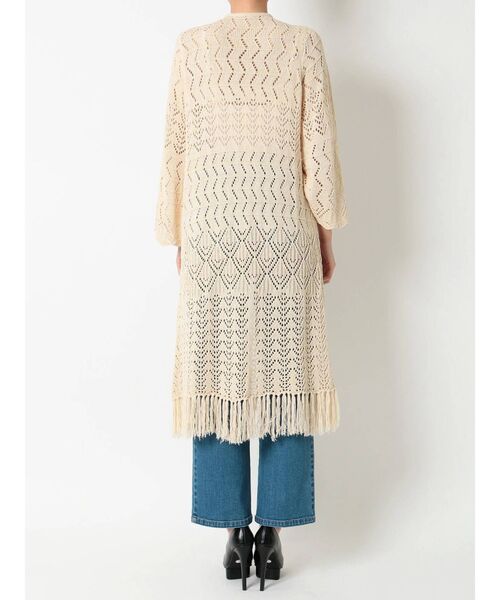 RESEXXY（リゼクシー）の「鈎針風ニットカーディガン（カーディガン/ボレロ・レディース・アイボリー/ブラック・FREE）」の19枚目の写真