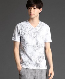 NICOLE CLUB FOR MEN（ニコルクラブフォーメン）の「ボタニカルフォイルプリントTシャツ（Tシャツ/カットソー・メンズ）」