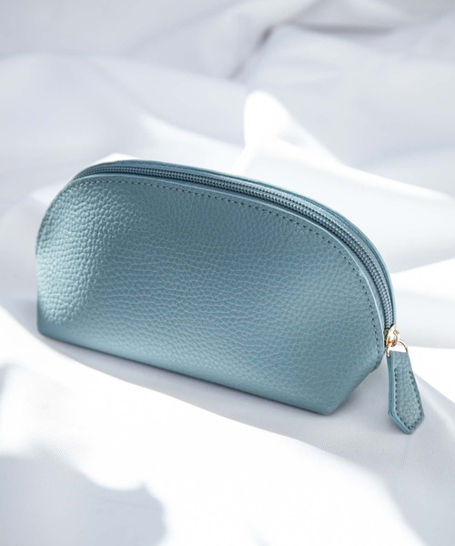 Edit Sheen（エディットシーン）の「ラウンドカットマルチポーチ（ポーチ・レディース・モカ/ブルー/アイボリー/オレンジ・FREE）」の3枚目の写真