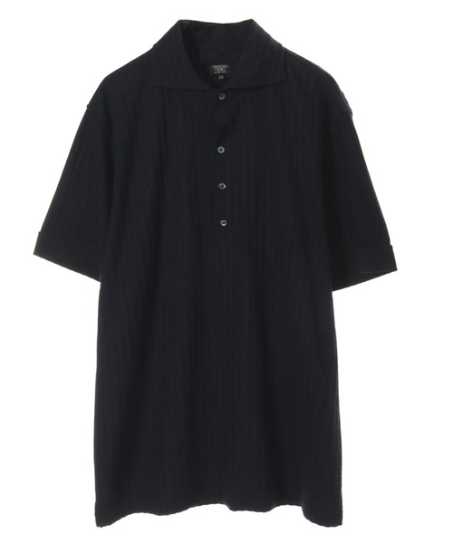 CROWDED CLOSET（クラウデッドクローゼット）の「ニットサッカーシャツ（ポロシャツ・メンズ・ホワイト/ネイビー/グレー・2/4/3）」の16枚目の写真