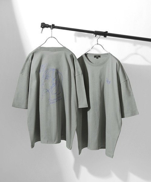 ZIP FIVE（ジップファイブ）の「【ZIP FIVE】アソートイラストプリントビッグシルエット半袖Tシャツ（Tシャツ/カットソー・メンズ・ホワイト/ブラック/パープル/グレー/ブルー/ホワイト系/ホワイト系1/ホワイト系2/ブラック系/ブラック系1/ブラック系2/グレー系/グレー系1/グレー系2/ブルー系/ブルー系1/ブルー系2/パープル系/パープル系1/パープル系2・MEDIUM/LARGE）」の11枚目の写真