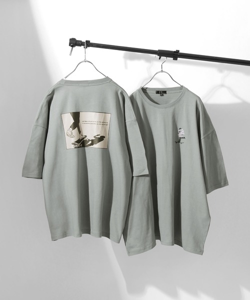 ZIP FIVE（ジップファイブ）の「【ZIP FIVE】アソートイラストプリントビッグシルエット半袖Tシャツ（Tシャツ/カットソー・メンズ・ホワイト/ブラック/パープル/グレー/ブルー/ホワイト系/ホワイト系1/ホワイト系2/ブラック系/ブラック系1/ブラック系2/グレー系/グレー系1/グレー系2/ブルー系/ブルー系1/ブルー系2/パープル系/パープル系1/パープル系2・MEDIUM/LARGE）」の12枚目の写真