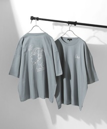 ZIP FIVE | アソートイラストプリントビッグシルエット半袖Tシャツ【ユニセックス】(Tシャツ/カットソー)