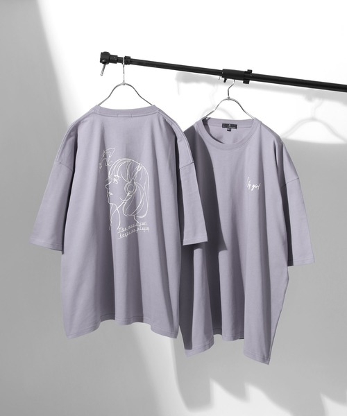 ZIP FIVE（ジップファイブ）の「【ZIP FIVE】アソートイラストプリントビッグシルエット半袖Tシャツ（Tシャツ/カットソー・メンズ・ホワイト/ブラック/パープル/グレー/ブルー/ホワイト系/ホワイト系1/ホワイト系2/ブラック系/ブラック系1/ブラック系2/グレー系/グレー系1/グレー系2/ブルー系/ブルー系1/ブルー系2/パープル系/パープル系1/パープル系2・MEDIUM/LARGE）」の18枚目の写真