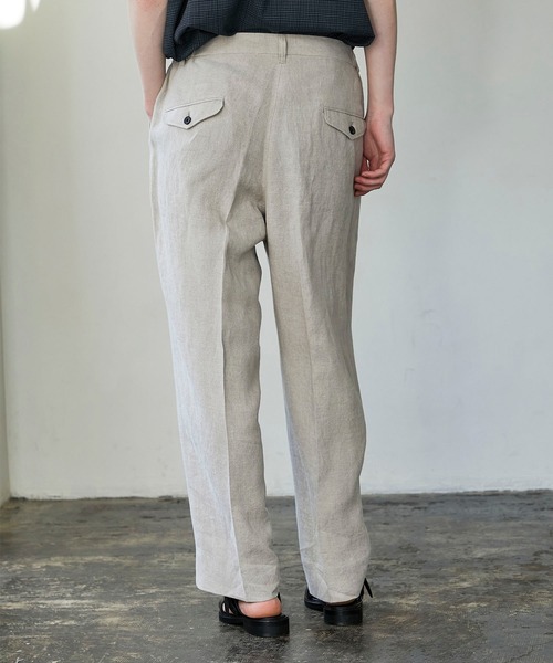 UNITED TOKYO（ユナイテッドトウキョウ）の「リネンワイドスラックス（スラックス・メンズ・マルチ/ベージュ/ブラック・1/2/3）」の18枚目の写真
