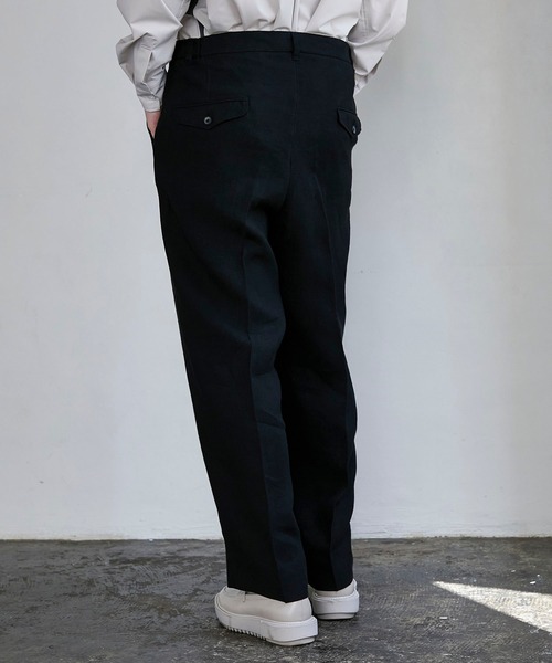 UNITED TOKYO（ユナイテッドトウキョウ）の「リネンワイドスラックス（スラックス・メンズ・マルチ/ベージュ/ブラック・1/2/3）」の13枚目の写真