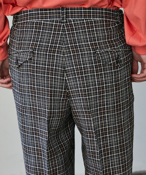 UNITED TOKYO（ユナイテッドトウキョウ）の「リネンワイドスラックス（スラックス・メンズ・マルチ/ベージュ/ブラック・1/2/3）」の10枚目の写真