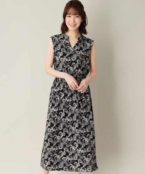 セール Store スケッチフラワーワンピース ワンピース ワンピース ドレス Laura Ashley ローラアシュレイ のファッション Laura 最低制限価格 の