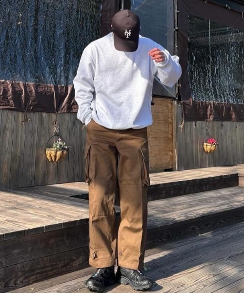 ８(eight)（エイト）の「M47カーゴパンツ（カーゴパンツ・メンズ・ブラウン/オリーブ/ブラック/ホワイト・23/25/22/24/21）」の11枚目の写真