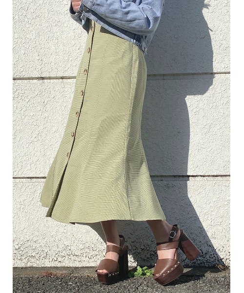 one way(ワンウェイ)の「【oneway】フロントボタンマーメイドスカート(スカート・レディース・ブラック系その他/グリーン系その他・FREE)」の10枚目の写真