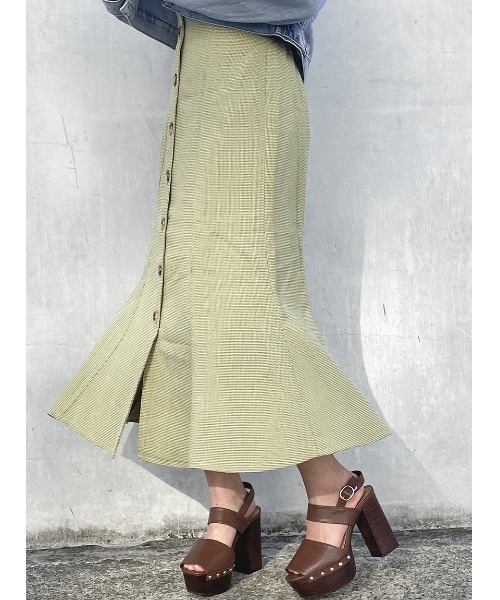 one way(ワンウェイ)の「【oneway】フロントボタンマーメイドスカート(スカート・レディース・ブラック系その他/グリーン系その他・FREE)」の6枚目の写真