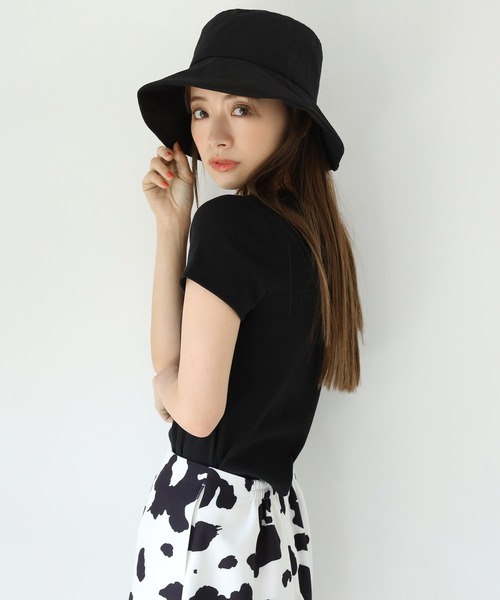 one after another NICE CLAUP（ワンアフターアナザーナイスクラップ）の「ロゴ刺繍テレコTシャツ（Tシャツ/カットソー・レディース・オフホワイト/ブラック/ベージュ/ミント・FREE）」の14枚目の写真