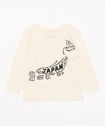 P.FIELD（ピーフィールド）の「P.FIELD/ピーフィールド　【日本製】JAPAN地図プリントロンＴ（Tシャツ/カットソー）」