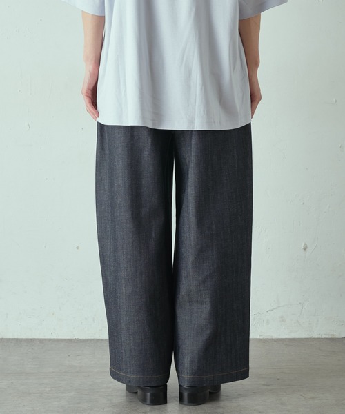 Lui's（ルイス）の「スーパーワイドデニムパンツ（デニムパンツ・メンズ・インディゴブルー/ホワイト・SMALL/MEDIUM）」の10枚目の写真