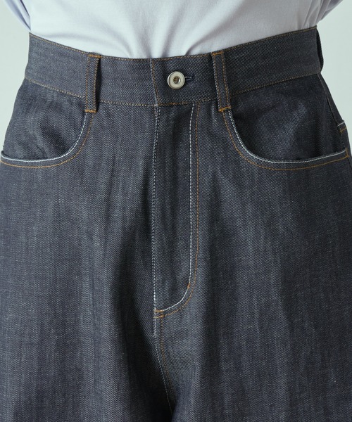 Lui's（ルイス）の「スーパーワイドデニムパンツ（デニムパンツ・メンズ・インディゴブルー/ホワイト・SMALL/MEDIUM）」の12枚目の写真