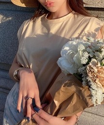 eimy istoire | パワーショルダーTシャツ(Tシャツ/カットソー)