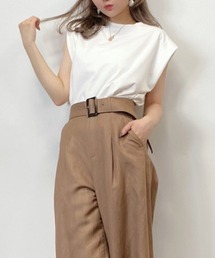 eimy istoire | パワーショルダーTシャツ(Tシャツ/カットソー)