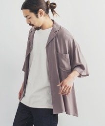 レーヨン ビッグシルエット アロハシャツ 総柄 オープンカラーシャツ