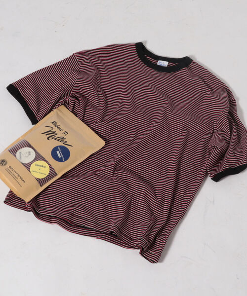 MILLER（ミラー）の「【FREDY&GLOSTER×Kinoko.×MILLER】トリプルコラボ別注リブTシャツ UNISEX（Tシャツ/カットソー・メンズ・ホワイト系その他4/グリーン系その他3/ブルー系その他3/レッド系その他3・FREE）」の4枚目の写真