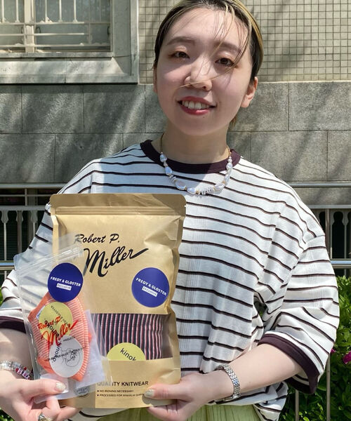 MILLER（ミラー）の「【FREDY&GLOSTER×Kinoko.×MILLER】トリプルコラボ別注リブTシャツ UNISEX（Tシャツ/カットソー・メンズ・ホワイト系その他4/グリーン系その他3/ブルー系その他3/レッド系その他3・FREE）」の22枚目の写真