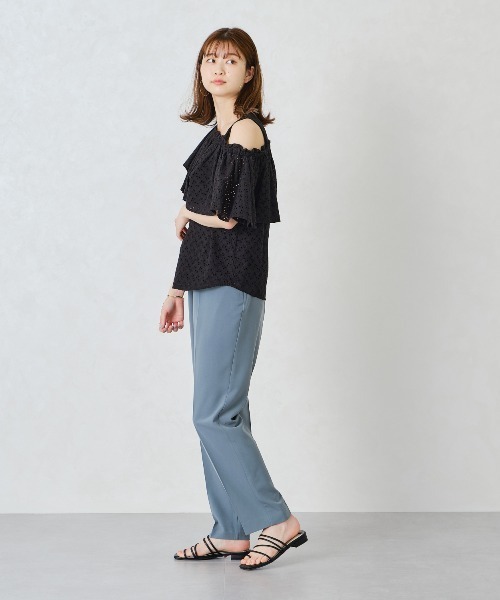 ORiental TRaffic（オリエンタルトラフィック）の「【WEB限定アイテム】ストラップトングミュールサンダル/11193（サンダル・レディース・ホワイト/ブラック/オレンジ/ブルー/グリーン・LL/3L/SS/S/M/L）」の11枚目の写真