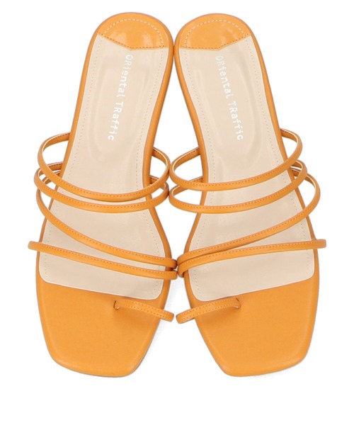 ORiental TRaffic（オリエンタルトラフィック）の「【WEB限定アイテム】ストラップトングミュールサンダル/11193（サンダル・レディース・ホワイト/ブラック/オレンジ/ブルー/グリーン・LL/3L/SS/S/M/L）」の16枚目の写真