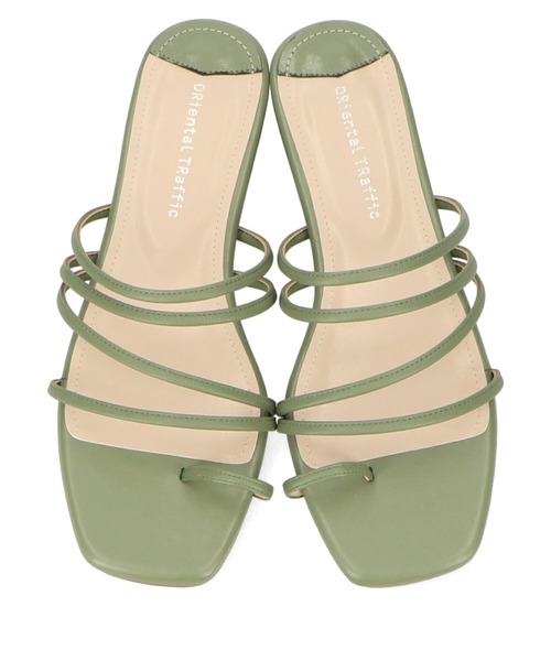 ORiental TRaffic（オリエンタルトラフィック）の「【WEB限定アイテム】ストラップトングミュールサンダル/11193（サンダル・レディース・ホワイト/ブラック/オレンジ/ブルー/グリーン・LL/3L/SS/S/M/L）」の14枚目の写真