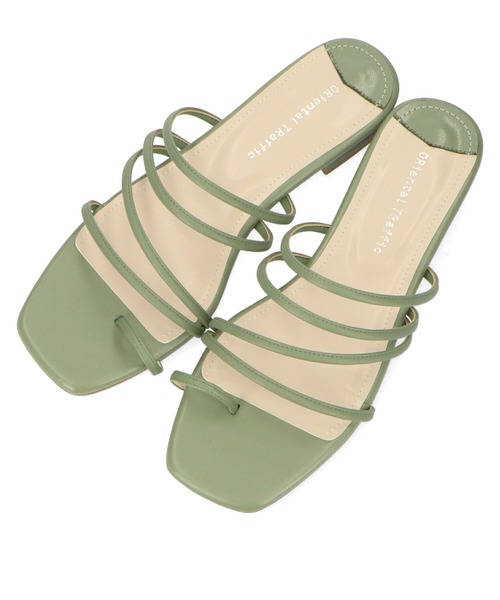 ORiental TRaffic（オリエンタルトラフィック）の「【WEB限定アイテム】ストラップトングミュールサンダル/11193（サンダル・レディース・ホワイト/ブラック/オレンジ/ブルー/グリーン・LL/3L/SS/S/M/L）」の17枚目の写真