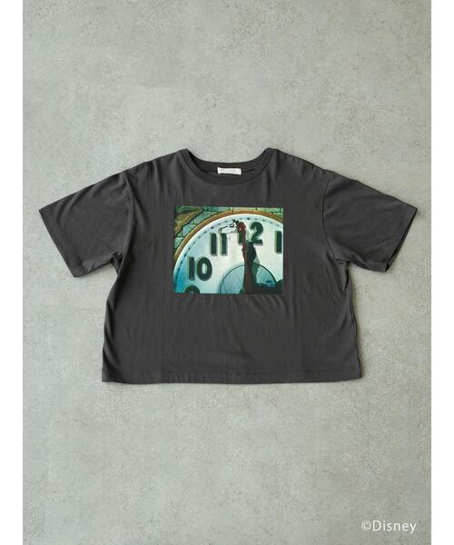 Green Parks(グリーンパークス)の「ディズニー/ショートフィルムTシャツ(Tシャツ/カットソー・レディース・ブルー系その他7/チャコールグレー/ホワイト・FREE)」の1枚目の写真