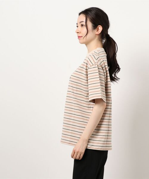 Scye（サイ）の「【Scye】〈別注〉マルチボーダーTシャツ ECRU WOMEN（Tシャツ/カットソー・レディース・ホワイト系その他5・38）」の2枚目の写真
