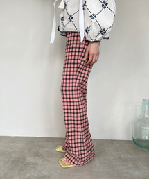 SANSeLF | 【SANSeLF】check back slit pants 　sanw84(その他パンツ)