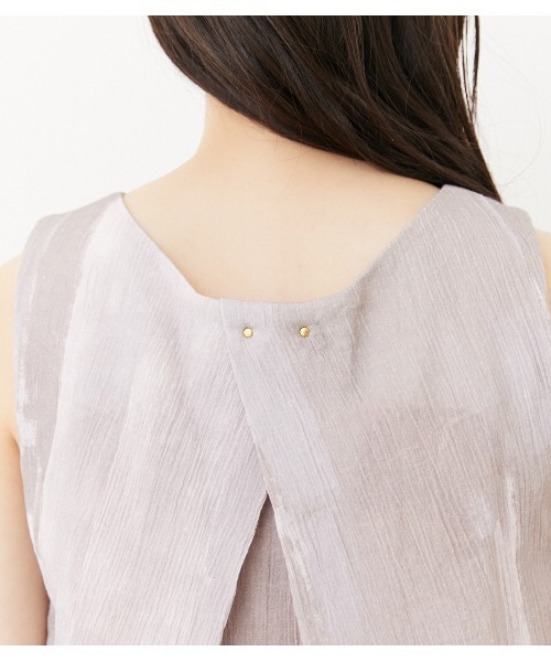 rienda（リエンダ）の「ペイントノースリーブトップス（タンクトップ・レディース・ベージュ/パープル/オレンジ・FREE）」の12枚目の写真