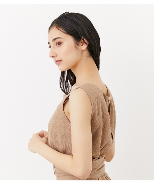 rienda（リエンダ）の「ペイントノースリーブトップス（タンクトップ・レディース・ベージュ/パープル/オレンジ・FREE）」の14枚目の写真