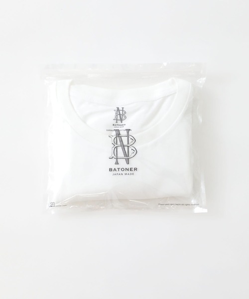 BATONER（バトナー）の「パックTEE/PACK T-SH（Tシャツ/カットソー・メンズ・ブラック/アイボリー/ホワイト・2/3/4）」の7枚目の写真