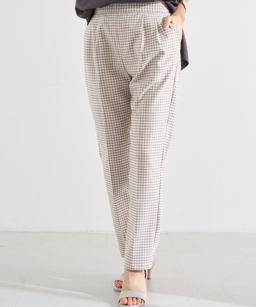 earth music&ecology(アースミュージックアンドエコロジー)の「ストレッチテーパードパンツ *(その他パンツ・レディース・ラベンダー/ベージュ/ブラック/ブラック系その他3/ミント/ベージュ系その他4・L/S/M)」の5枚目の写真