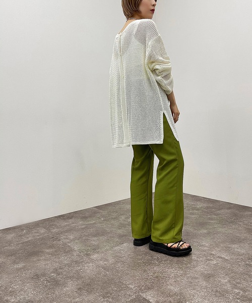apres jour mignon（アプレジュールミニョン）の「2WAYメッシュカーディガン【ZOZOTOWN限定アイテム】【6PO】（カーディガン/ボレロ・レディース・オフホワイト/イエロー/グリーン/パープル/ブラック/アイボリー・フリー/X-LARGE）」の13枚目の写真
