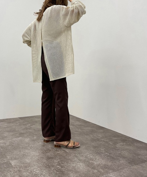 apres jour mignon（アプレジュールミニョン）の「2WAYメッシュカーディガン【ZOZOTOWN限定アイテム】【6PO】（カーディガン/ボレロ・レディース・オフホワイト/イエロー/グリーン/パープル/ブラック/アイボリー・フリー/X-LARGE）」の22枚目の写真