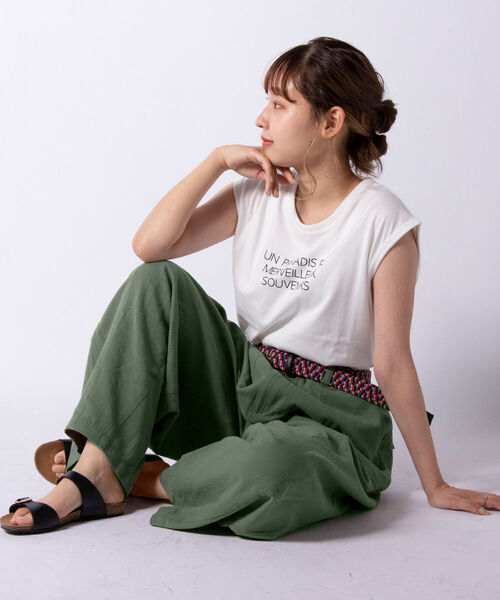 GLOSTER(グロスター)の「ワイドベイカーパンツ(その他パンツ・メンズ・ブラック/キナリ/オリーブ・M/L)」の21枚目の写真