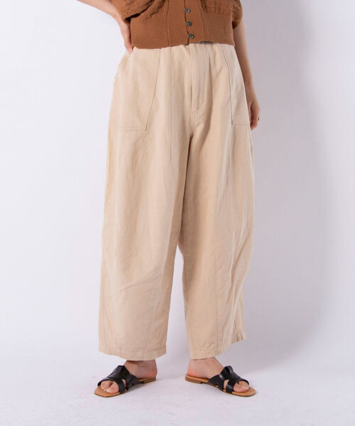 GLOSTER(グロスター)の「ワイドベイカーパンツ(その他パンツ・メンズ・ブラック/キナリ/オリーブ・M/L)」の15枚目の写真