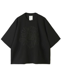 SHAREEF | 【SHAREEF】STUDIOUS別注 ABSTRACT FLOWERemb. GERORGETTE S/S TEE(Tシャツ/カットソー)