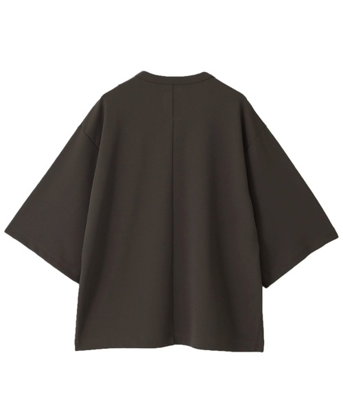 SHAREEF（シャリーフ）の「【SHAREEF】STUDIOUS別注 ABSTRACT FLOWERemb. GERORGETTE S/S TEE（Tシャツ/カットソー・メンズ・ブラック/ブラウン/アイボリー・1/2）」の19枚目の写真