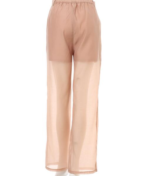 MLI'A（エムリア）の「シアー／パンツ（その他パンツ・レディース・ブラック/ライトカーキ/ピンクベージュ・FREE）」の6枚目の写真