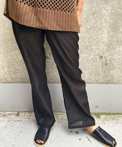 MLI'A（エムリア）の「シアー／パンツ（その他パンツ・レディース・ブラック/ライトカーキ/ピンクベージュ・FREE）」の12枚目の写真