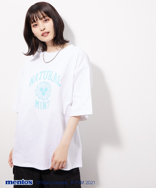 JUNRED（ジュンレッド）の「メントスカレッジプリントTEE（Tシャツ/カットソー・メンズ・ブラック/オフホワイト/ラベンダー・M/L）」の2枚目の写真