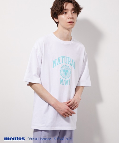 JUNRED（ジュンレッド）の「メントスカレッジプリントTEE（Tシャツ/カットソー・メンズ・ブラック/オフホワイト/ラベンダー・M/L）」の4枚目の写真