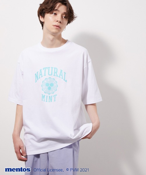 JUNRED（ジュンレッド）の「メントスカレッジプリントTEE（Tシャツ/カットソー・メンズ・ブラック/オフホワイト/ラベンダー・M/L）」の5枚目の写真